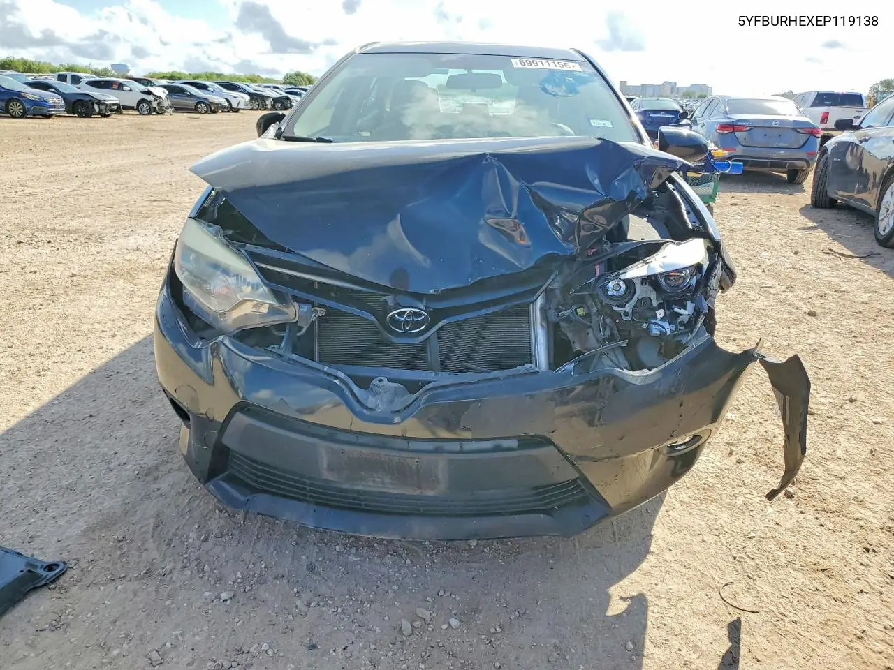 2014 TOYOTA COROLLA VIN 5YFBURHEXEP119138 — фото 5