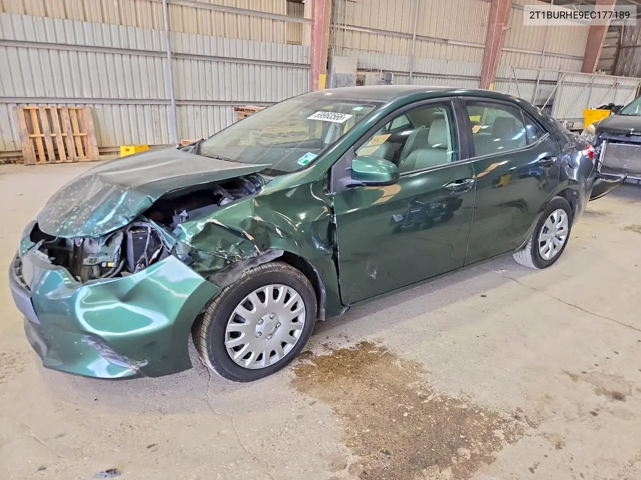 TOYOTA COROLLA 2014, VIN 2T1BURHE9EC177189
