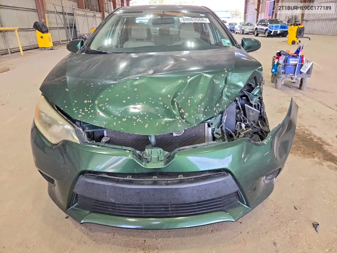 2014 TOYOTA COROLLA VIN 2T1BURHE9EC177189 — фото 5