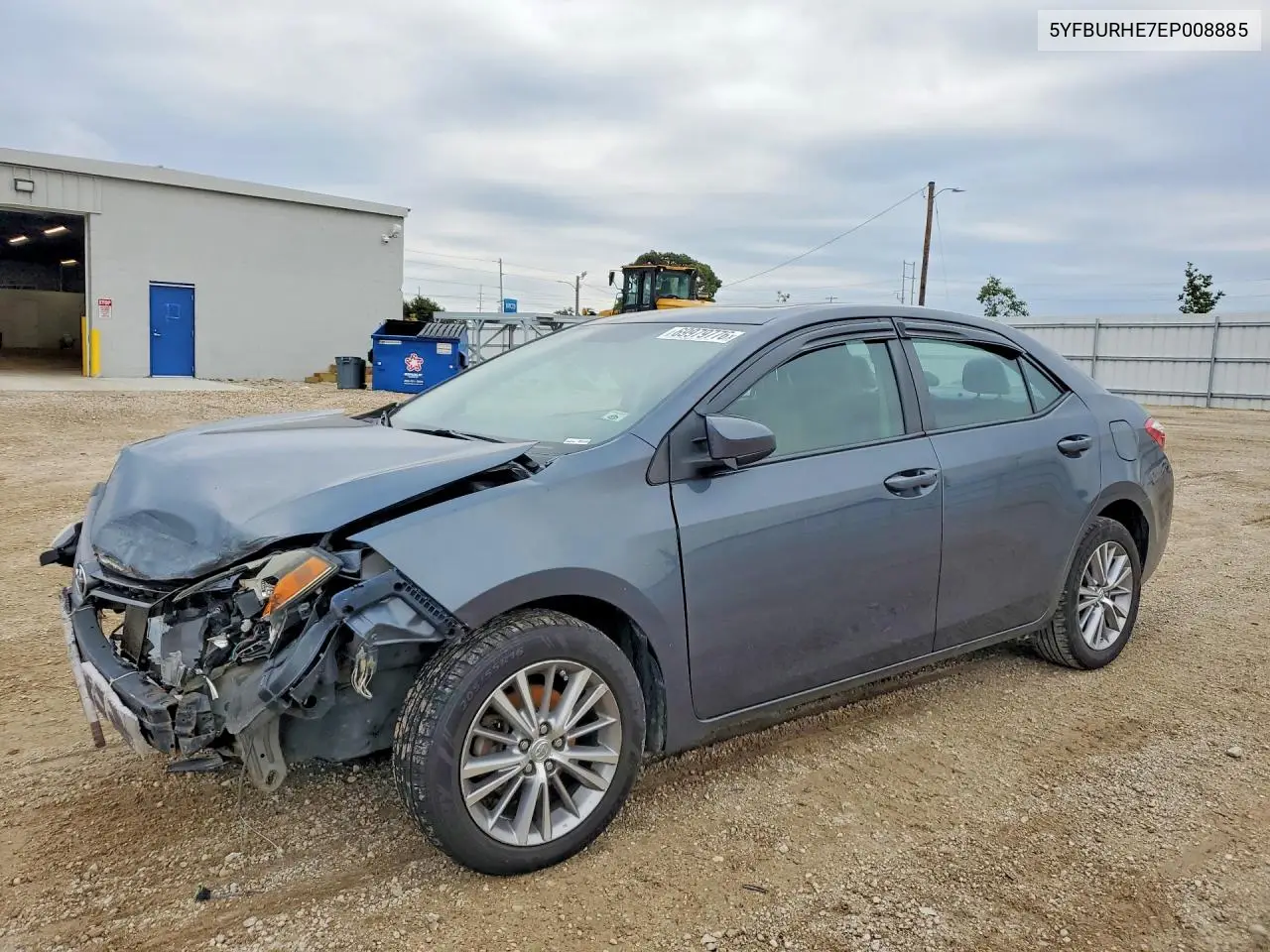 TOYOTA COROLLA 2014, VIN 5YFBURHE7EP008885