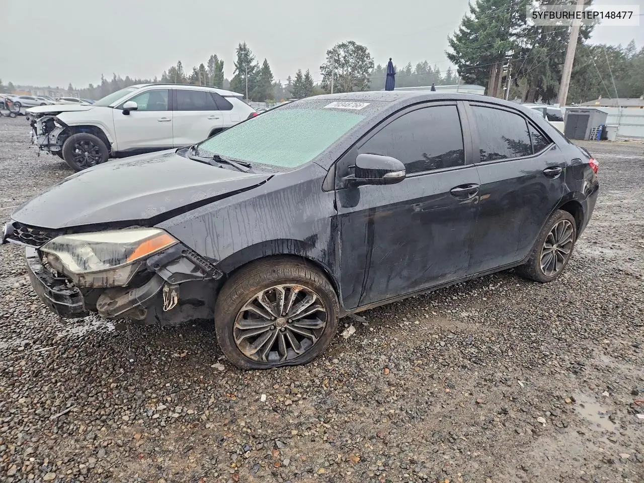 TOYOTA COROLLA 2014, VIN 5YFBURHE1EP148477