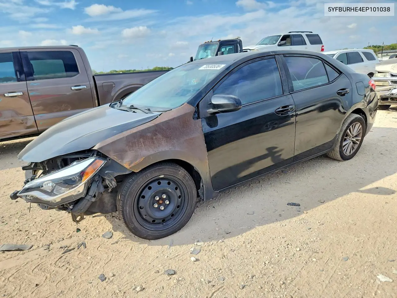 TOYOTA COROLLA 2014, VIN 5YFBURHE4EP101038