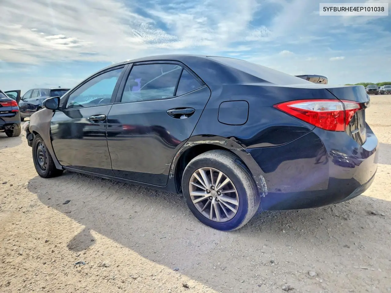 2014 TOYOTA COROLLA VIN 5YFBURHE4EP101038 — фото 2
