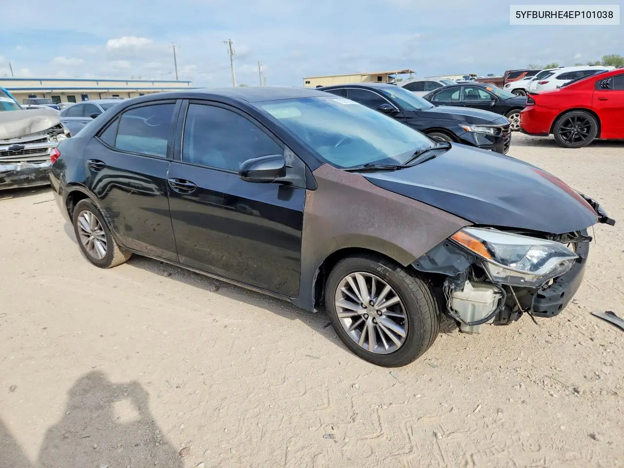 2014 TOYOTA COROLLA VIN 5YFBURHE4EP101038 — фото 4
