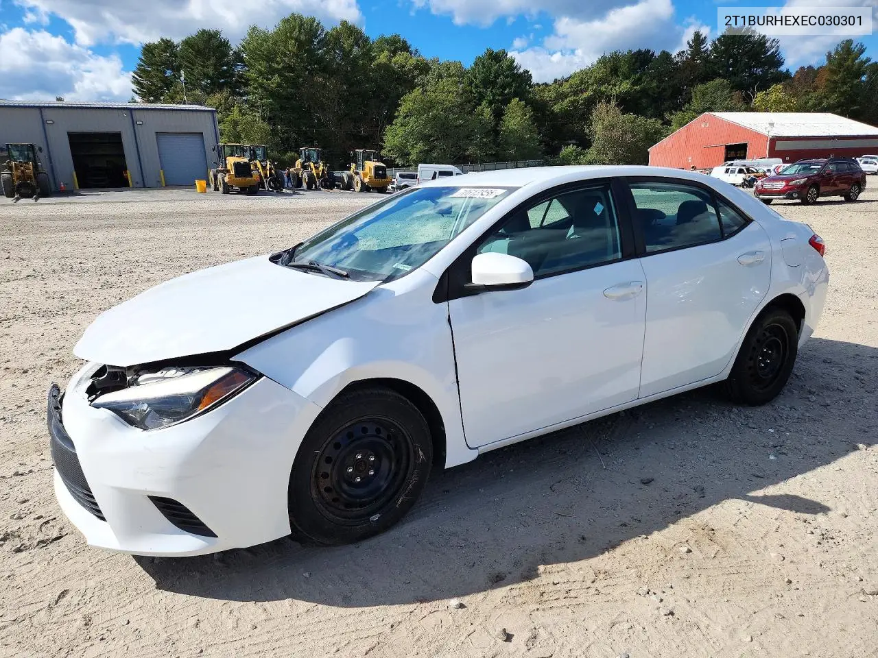 TOYOTA COROLLA 2014, VIN 2T1BURHEXEC030301