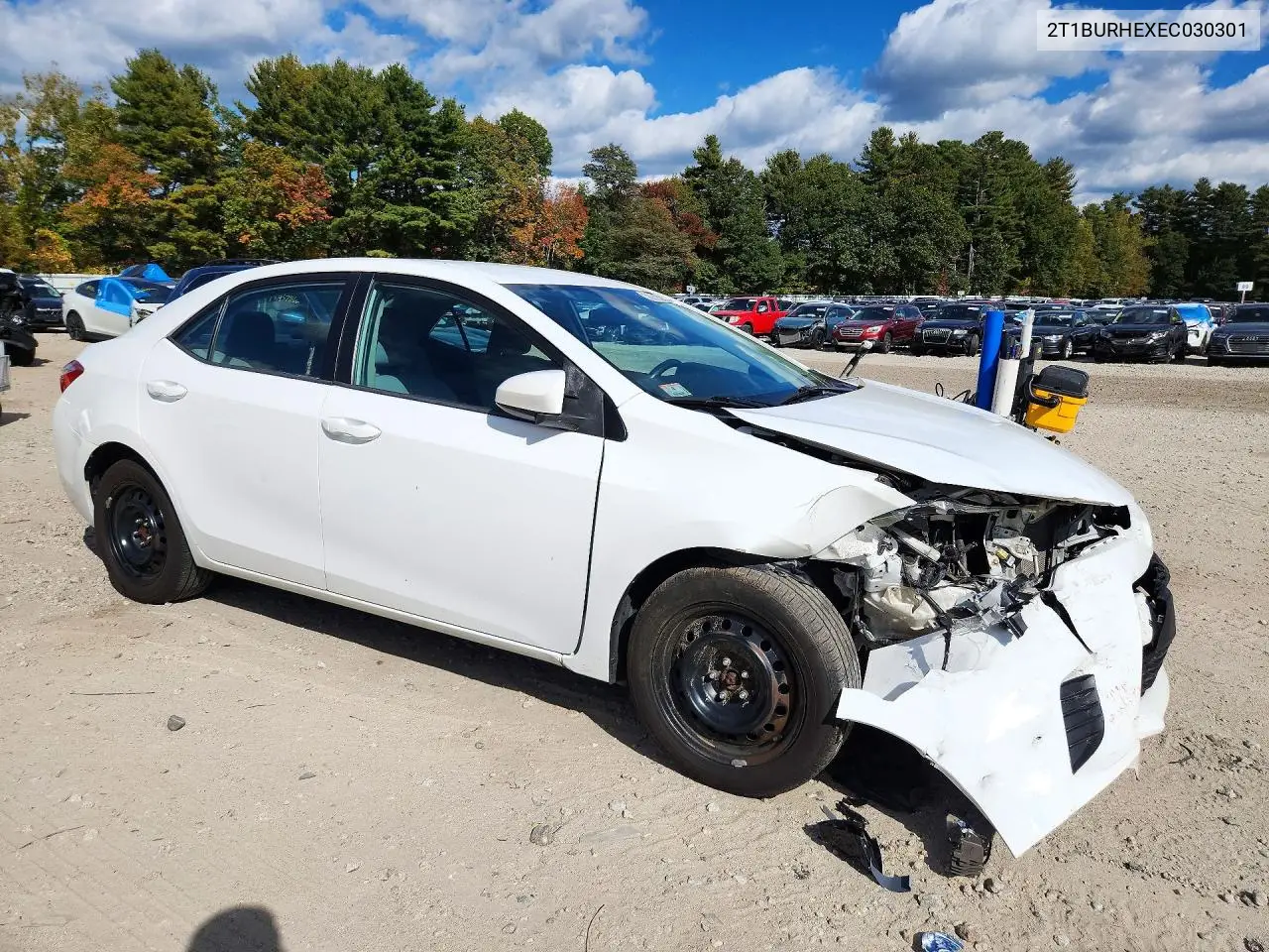 2014 TOYOTA COROLLA VIN 2T1BURHEXEC030301 — фото 4