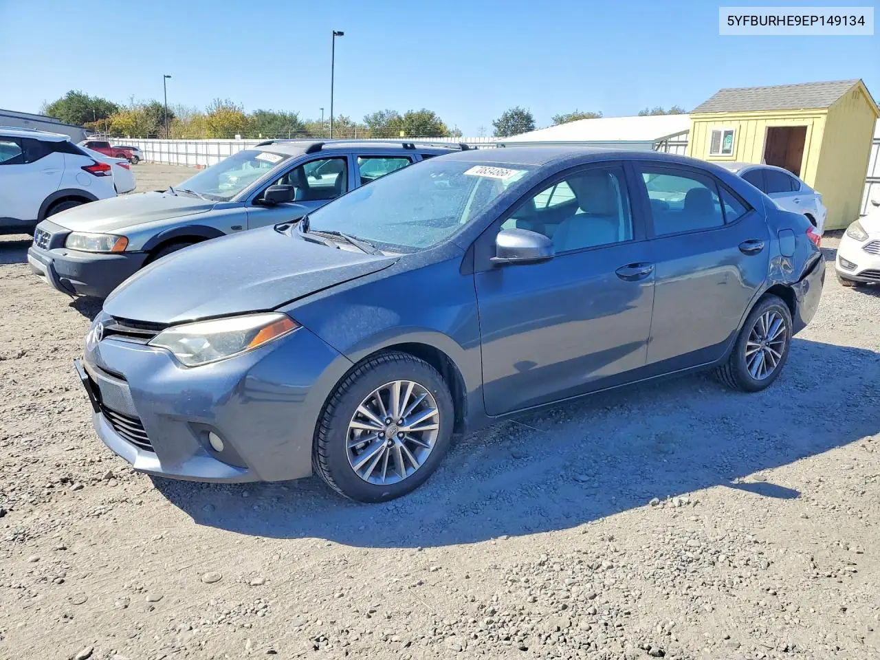 TOYOTA COROLLA 2014, VIN 5YFBURHE9EP149134