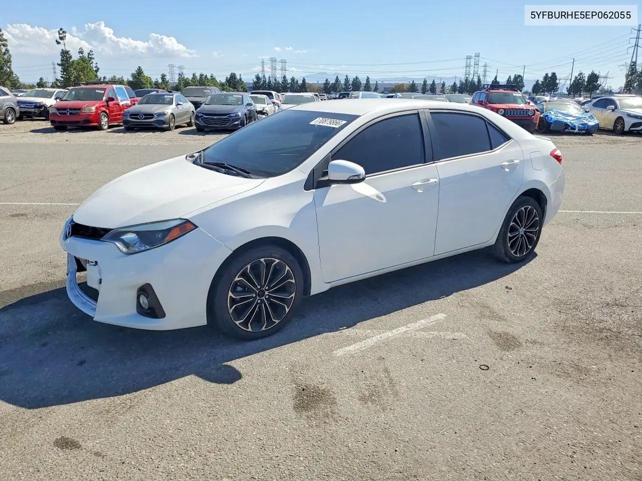 TOYOTA COROLLA 2014, VIN 5YFBURHE5EP062055