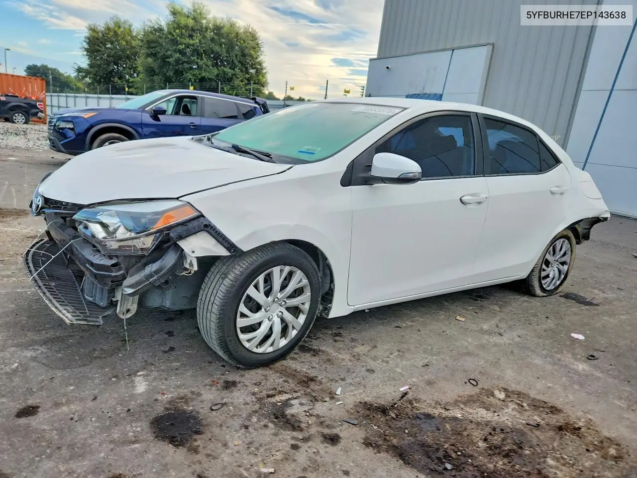 TOYOTA COROLLA 2014, VIN 5YFBURHE7EP143638