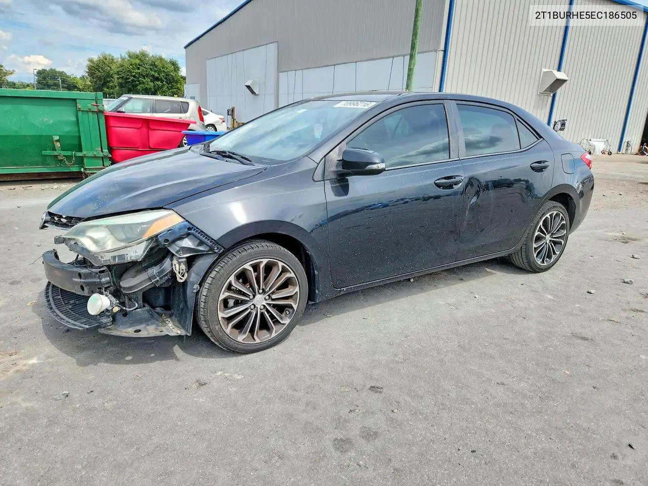 TOYOTA COROLLA 2014, VIN 2T1BURHE5EC186505