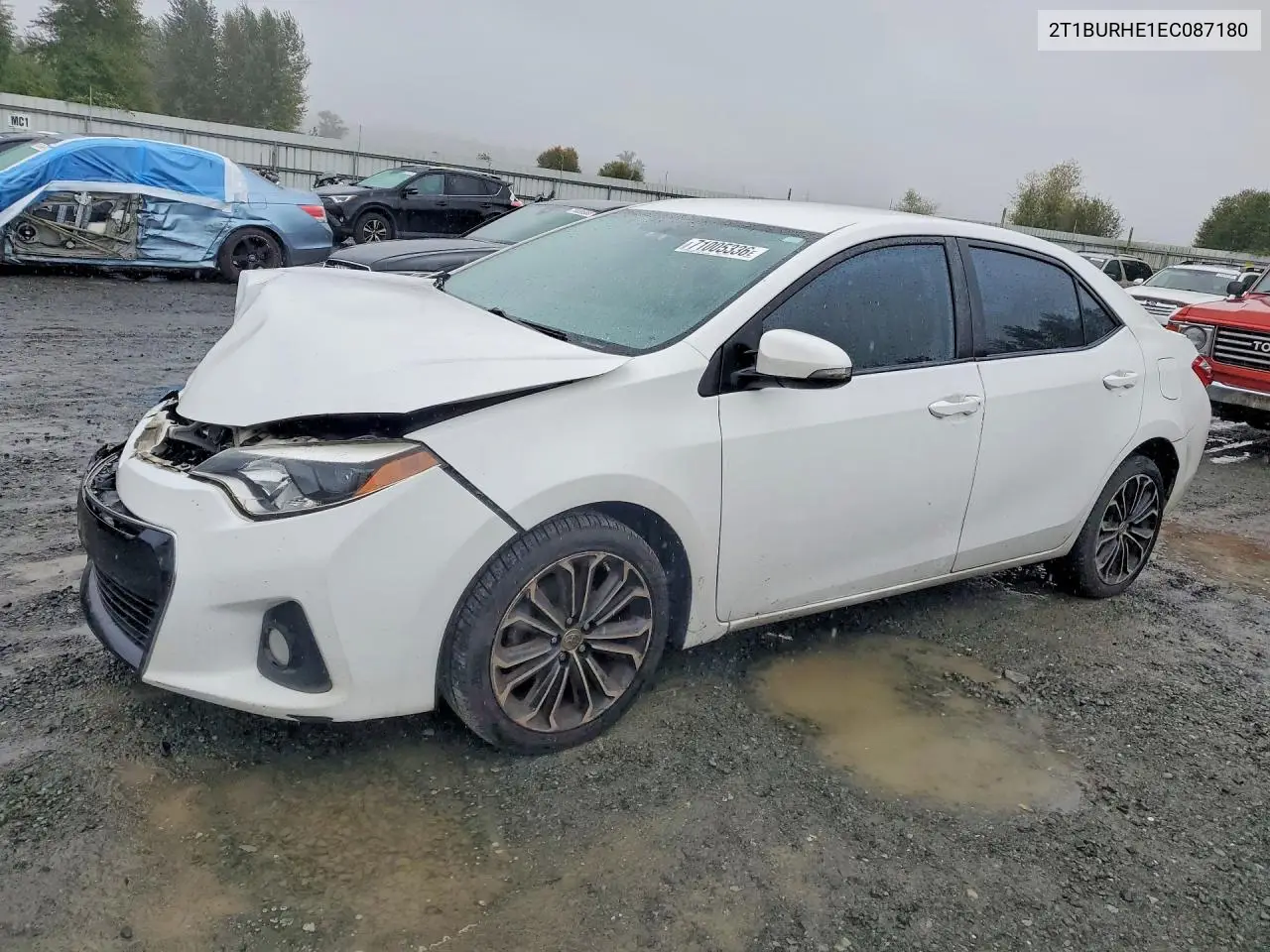 TOYOTA COROLLA 2014, VIN 2T1BURHE1EC087180