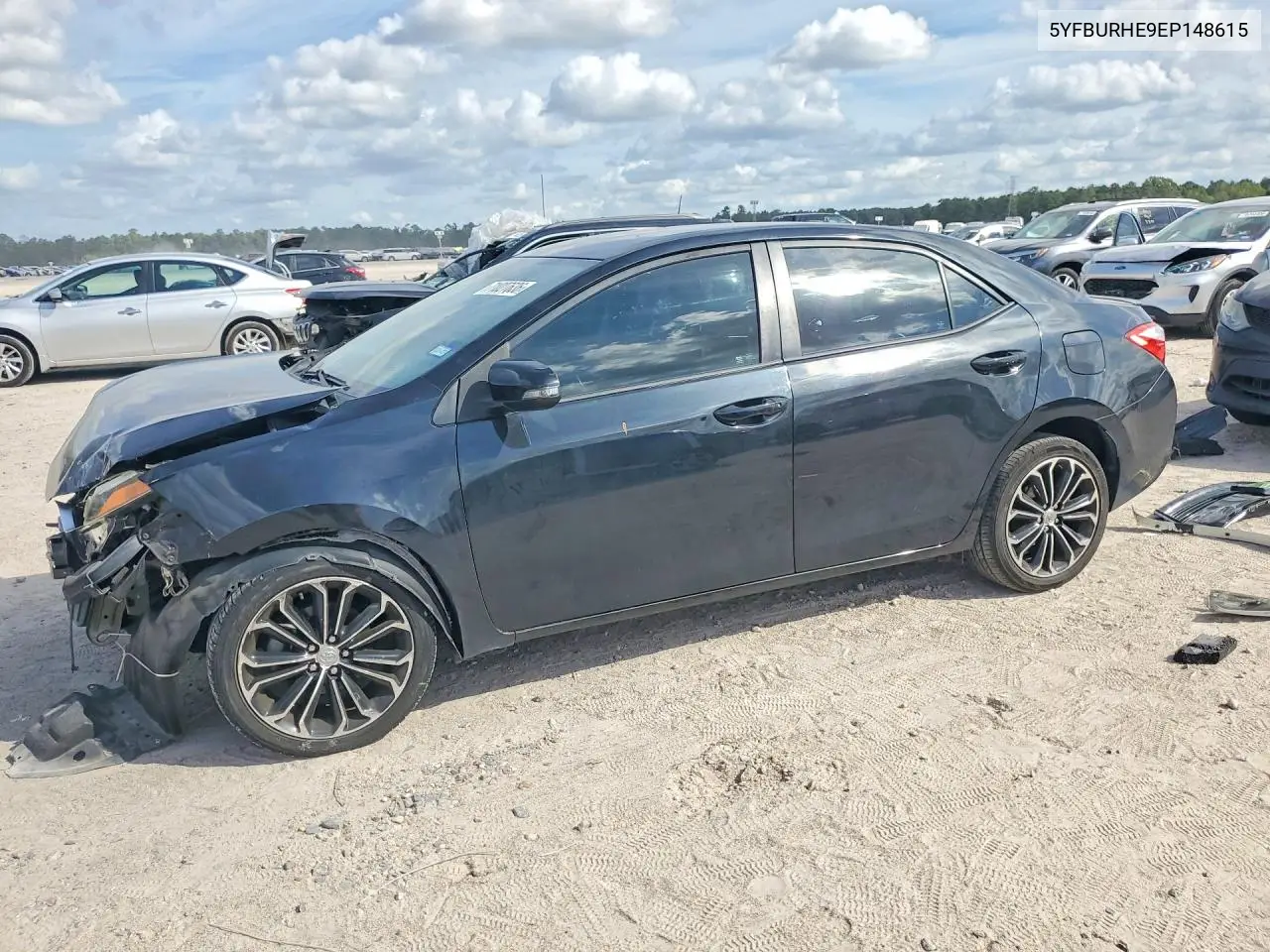 TOYOTA COROLLA 2014, VIN 5YFBURHE9EP148615