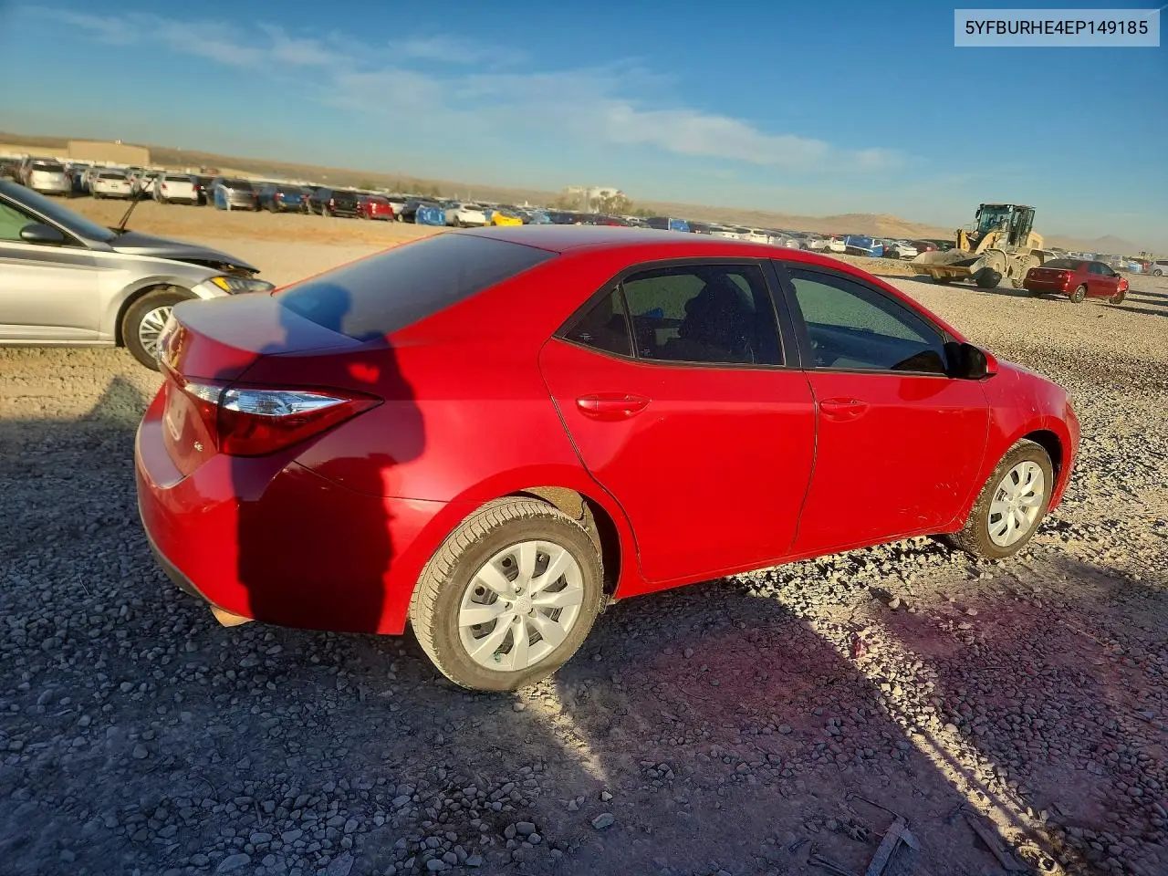 TOYOTA COROLLA 2014, VIN 5YFBURHE4EP149185