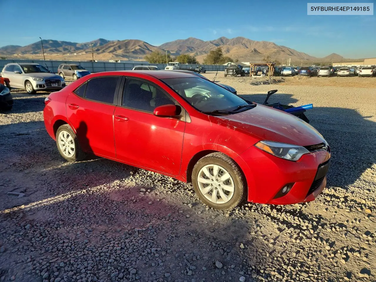 2014 TOYOTA COROLLA VIN 5YFBURHE4EP149185 — фото 4
