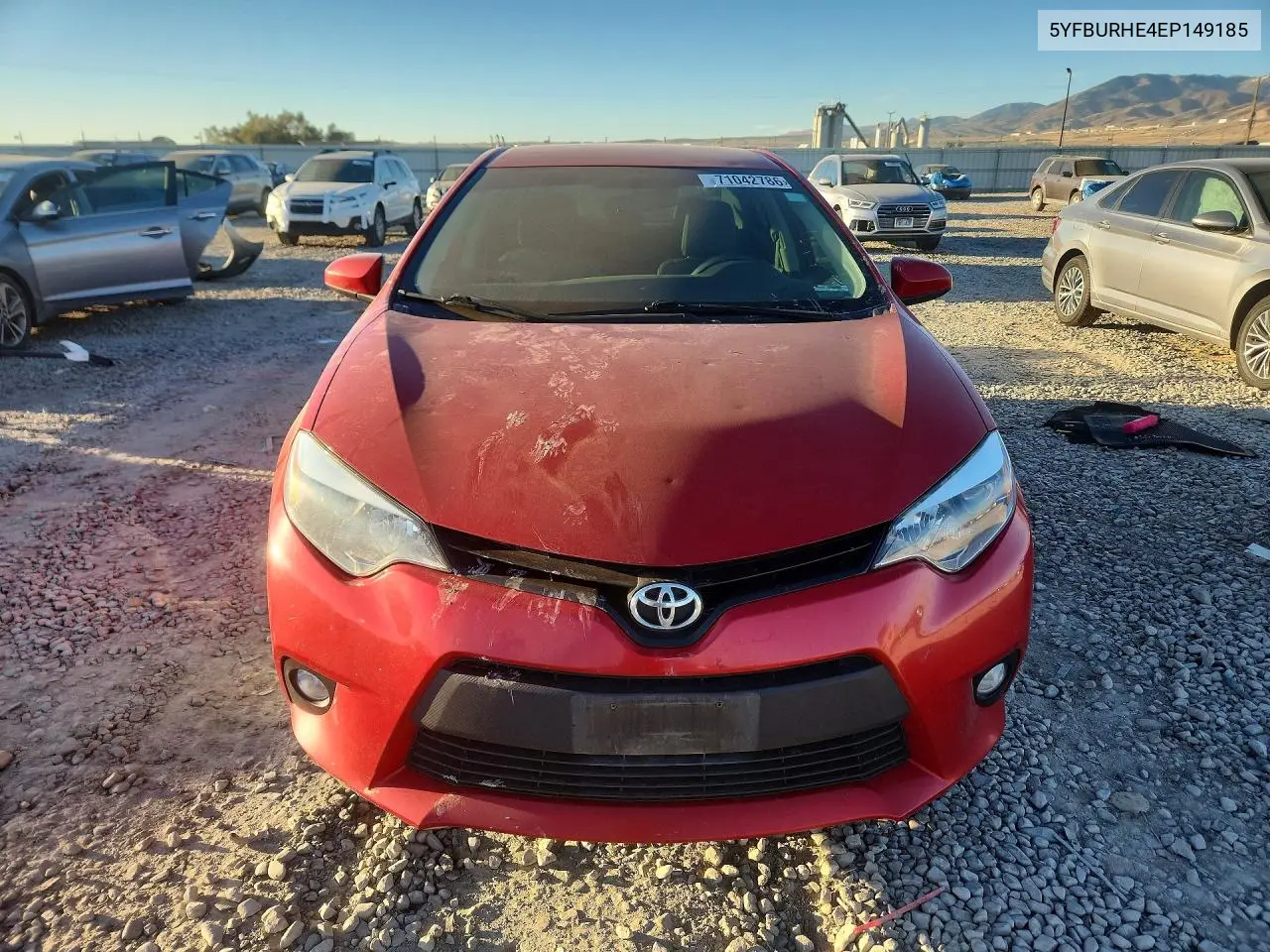 2014 TOYOTA COROLLA VIN 5YFBURHE4EP149185 — фото 5