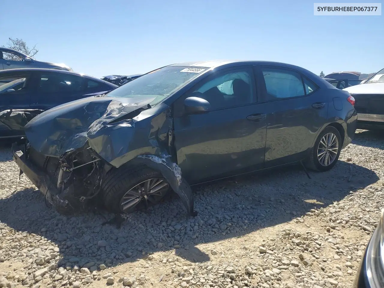 TOYOTA COROLLA 2014, VIN 5YFBURHE8EP067377