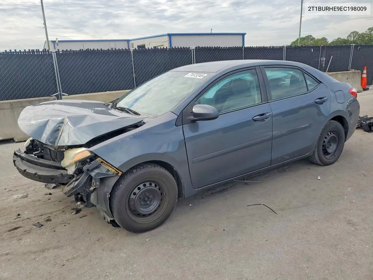TOYOTA COROLLA 2014, VIN 2T1BURHE9EC198009