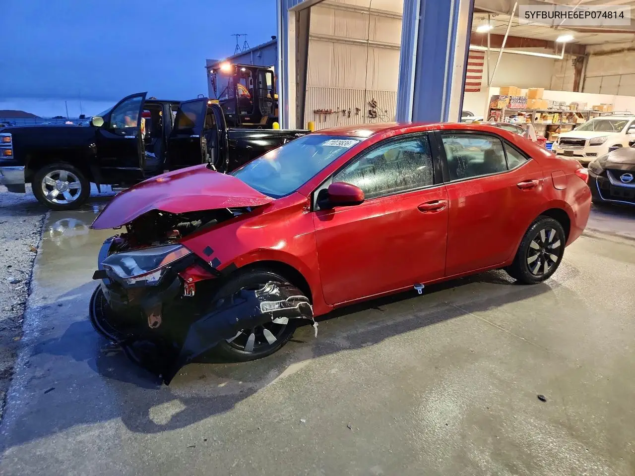 TOYOTA COROLLA 2014, VIN 5YFBURHE6EP074814