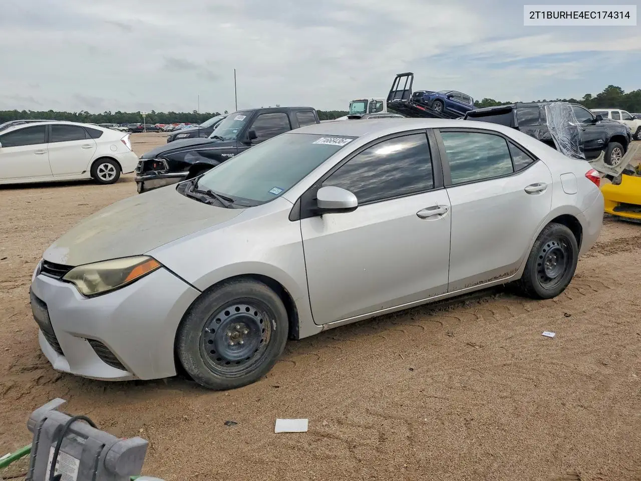 TOYOTA COROLLA 2014, VIN 2T1BURHE4EC174314