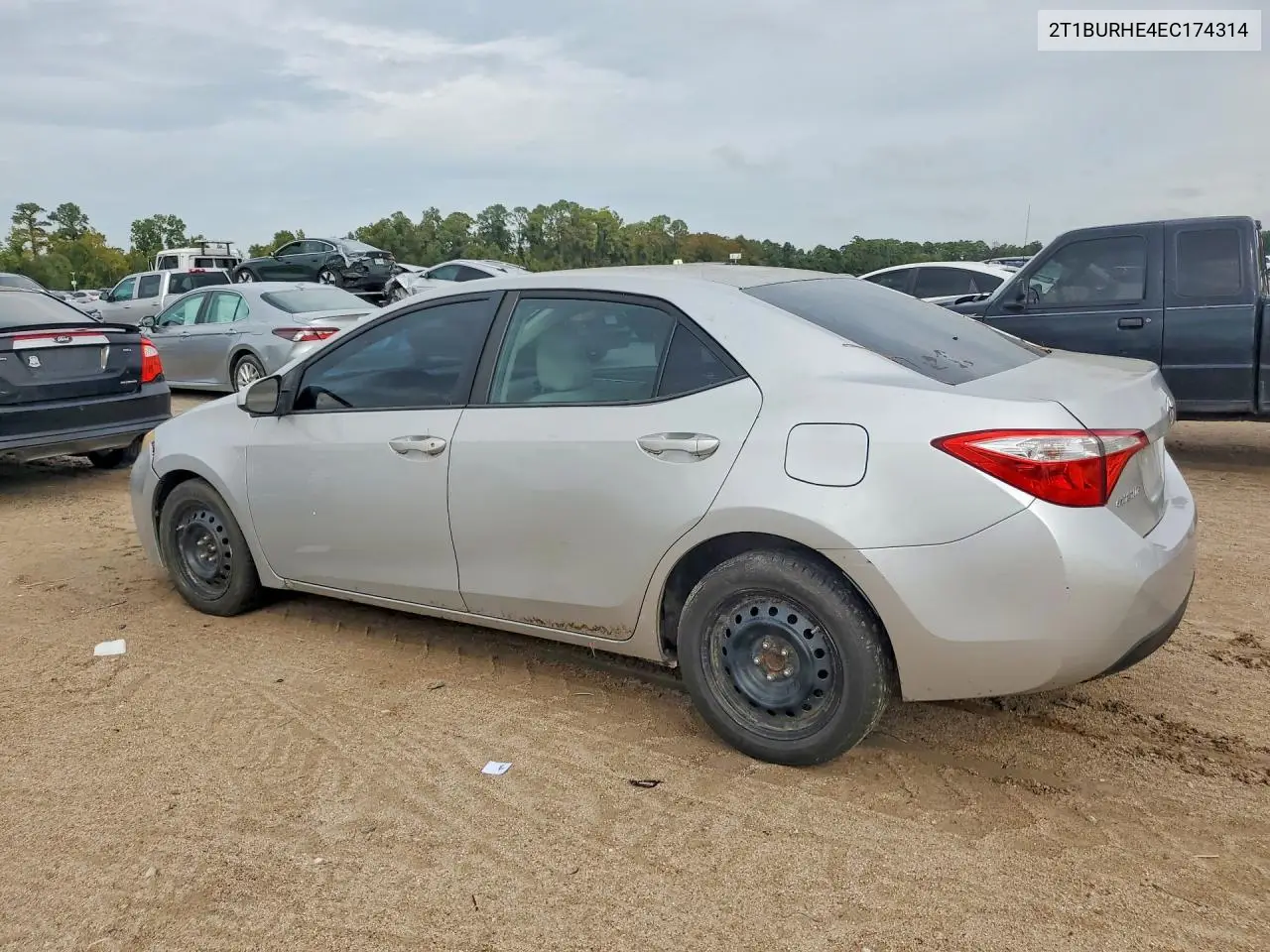 2014 TOYOTA COROLLA VIN 2T1BURHE4EC174314 — фото 2