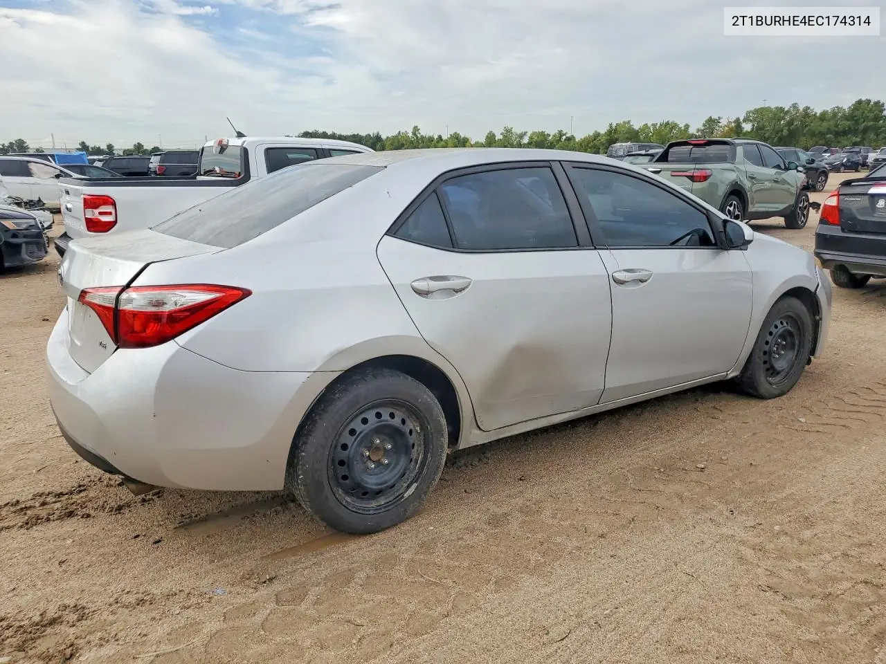 2014 TOYOTA COROLLA VIN 2T1BURHE4EC174314 — фото 3