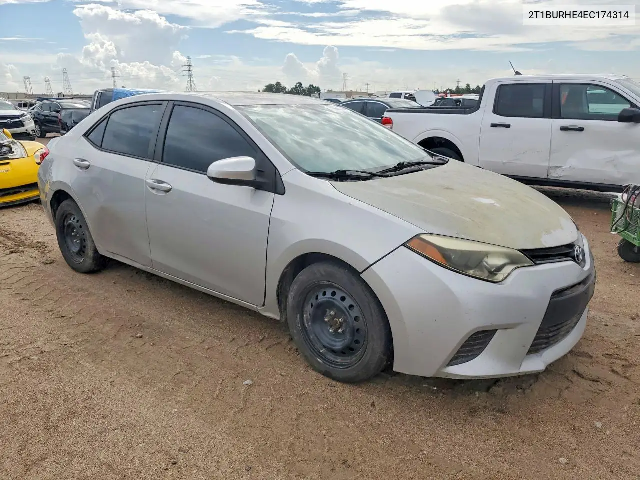 2014 TOYOTA COROLLA VIN 2T1BURHE4EC174314 — фото 4