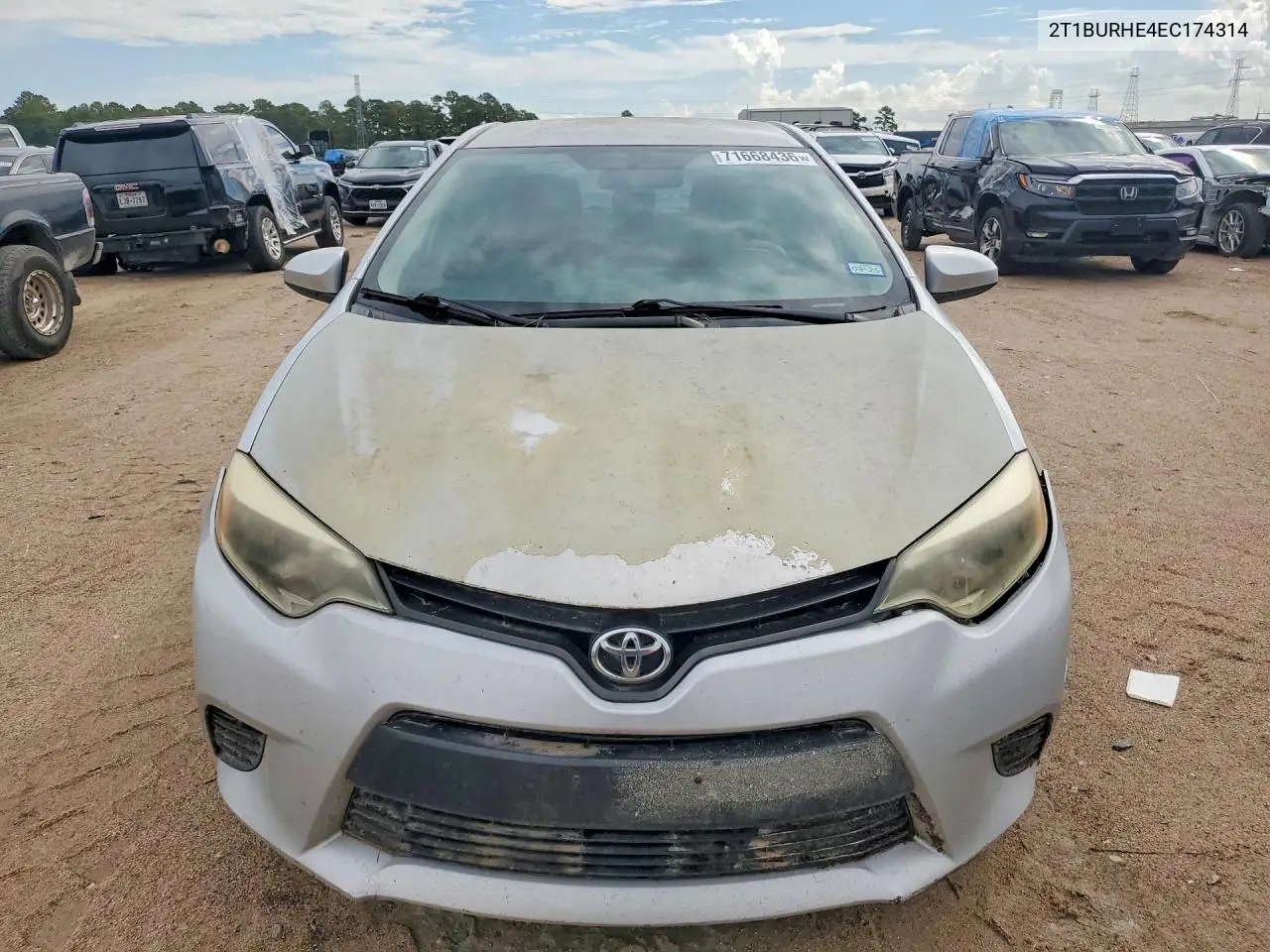 2014 TOYOTA COROLLA VIN 2T1BURHE4EC174314 — фото 5