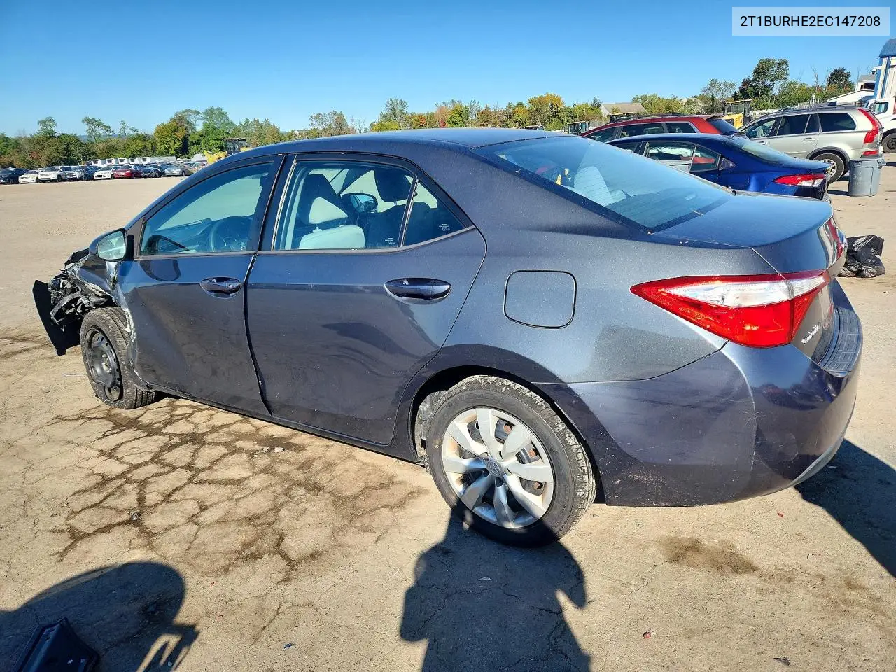 2014 TOYOTA COROLLA VIN 2T1BURHE2EC147208 — фото 2