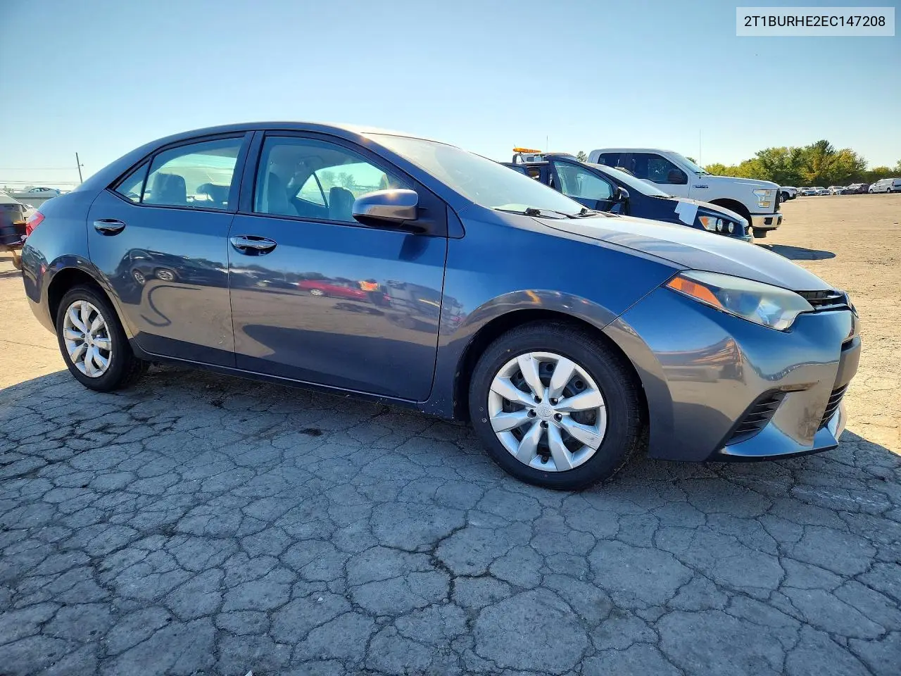 2014 TOYOTA COROLLA VIN 2T1BURHE2EC147208 — фото 4