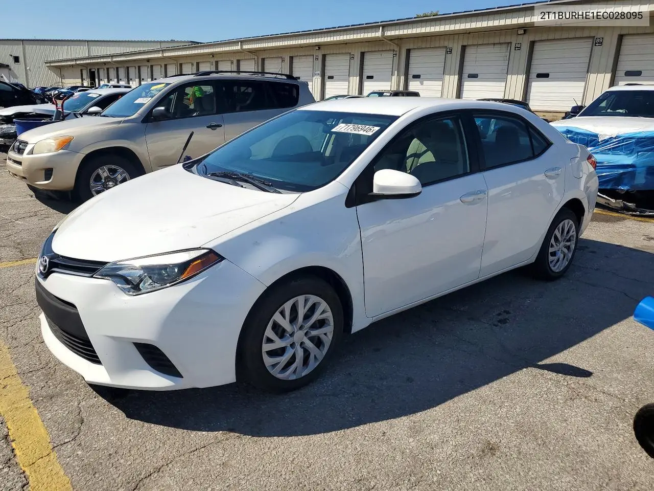 TOYOTA COROLLA 2014, VIN 2T1BURHE1EC028095