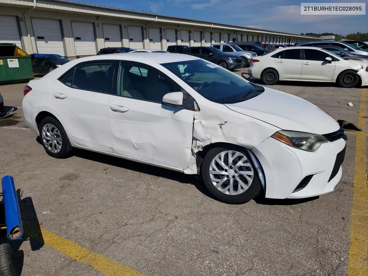 2014 TOYOTA COROLLA VIN 2T1BURHE1EC028095 — фото 4