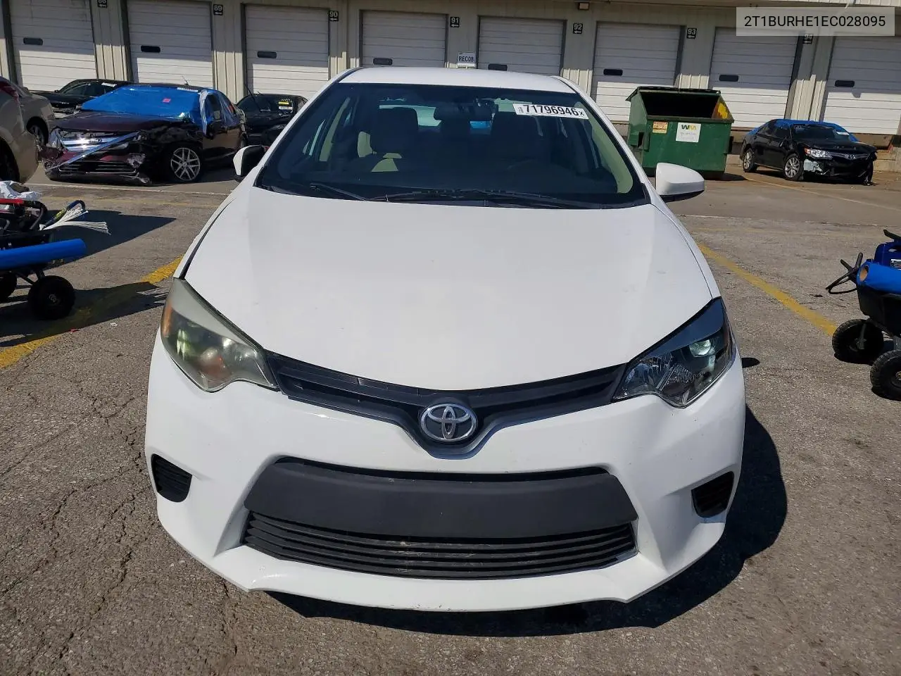 2014 TOYOTA COROLLA VIN 2T1BURHE1EC028095 — фото 5