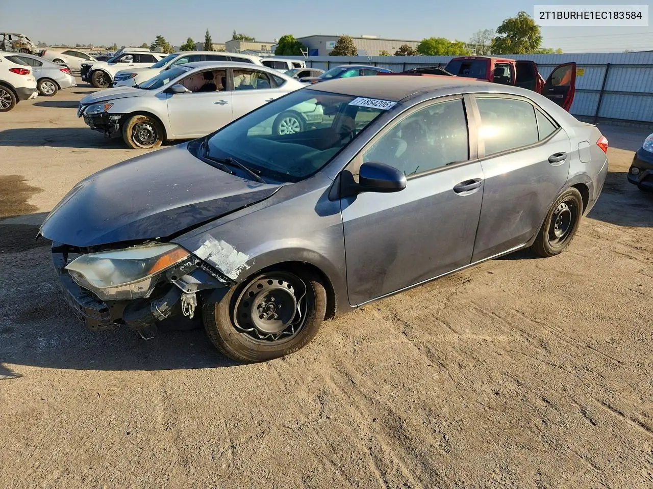 TOYOTA COROLLA 2014, VIN 2T1BURHE1EC183584
