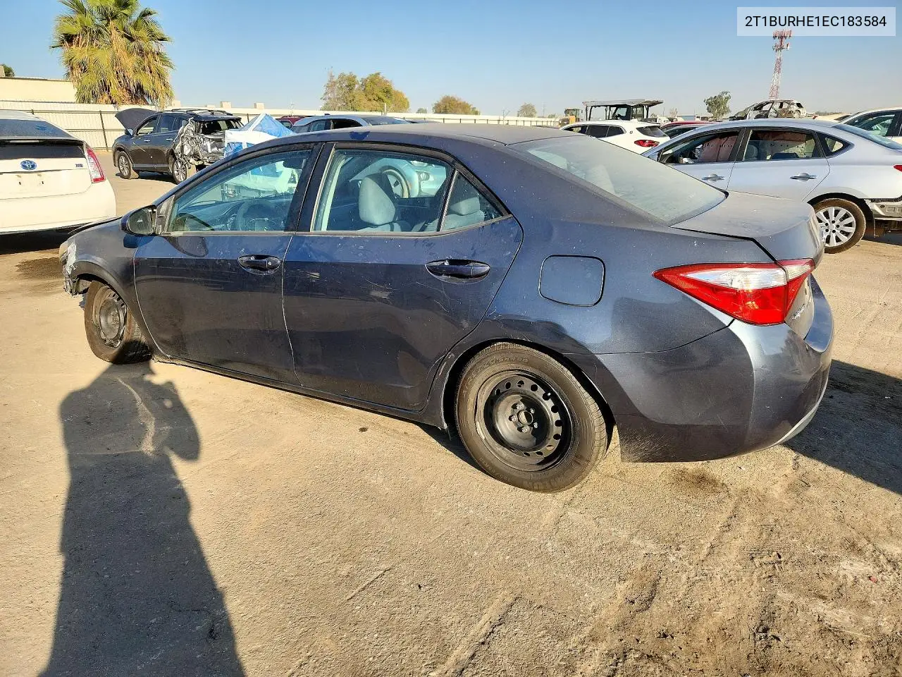2014 TOYOTA COROLLA VIN 2T1BURHE1EC183584 — фото 2