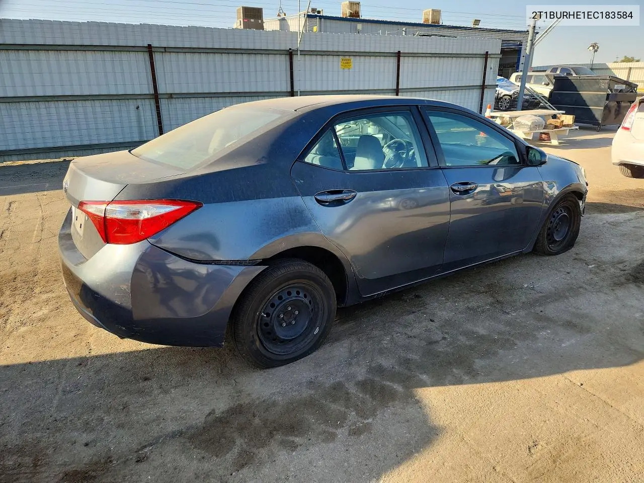 2014 TOYOTA COROLLA VIN 2T1BURHE1EC183584 — фото 3