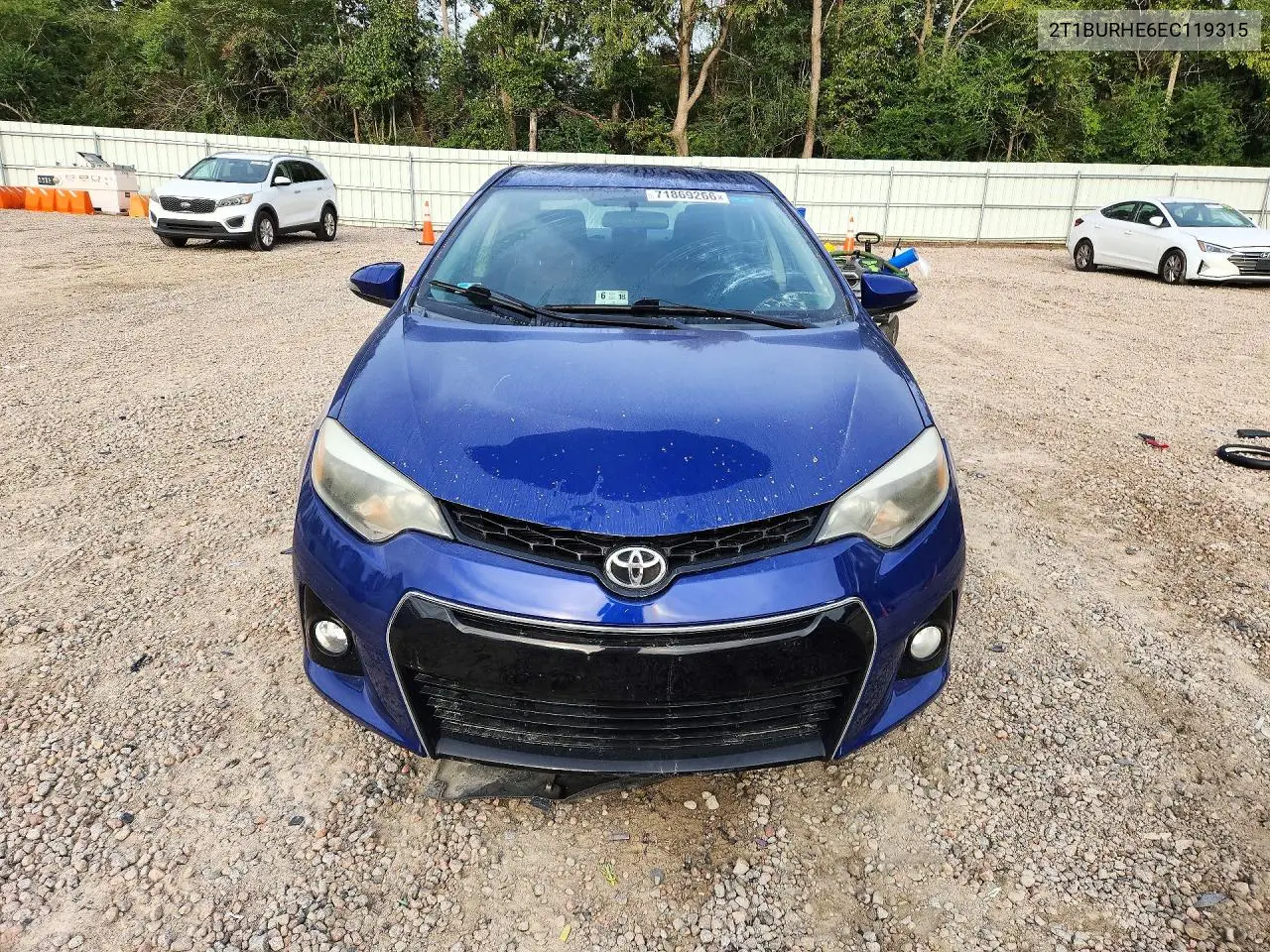 2014 TOYOTA COROLLA VIN 2T1BURHE6EC119315 — фото 5