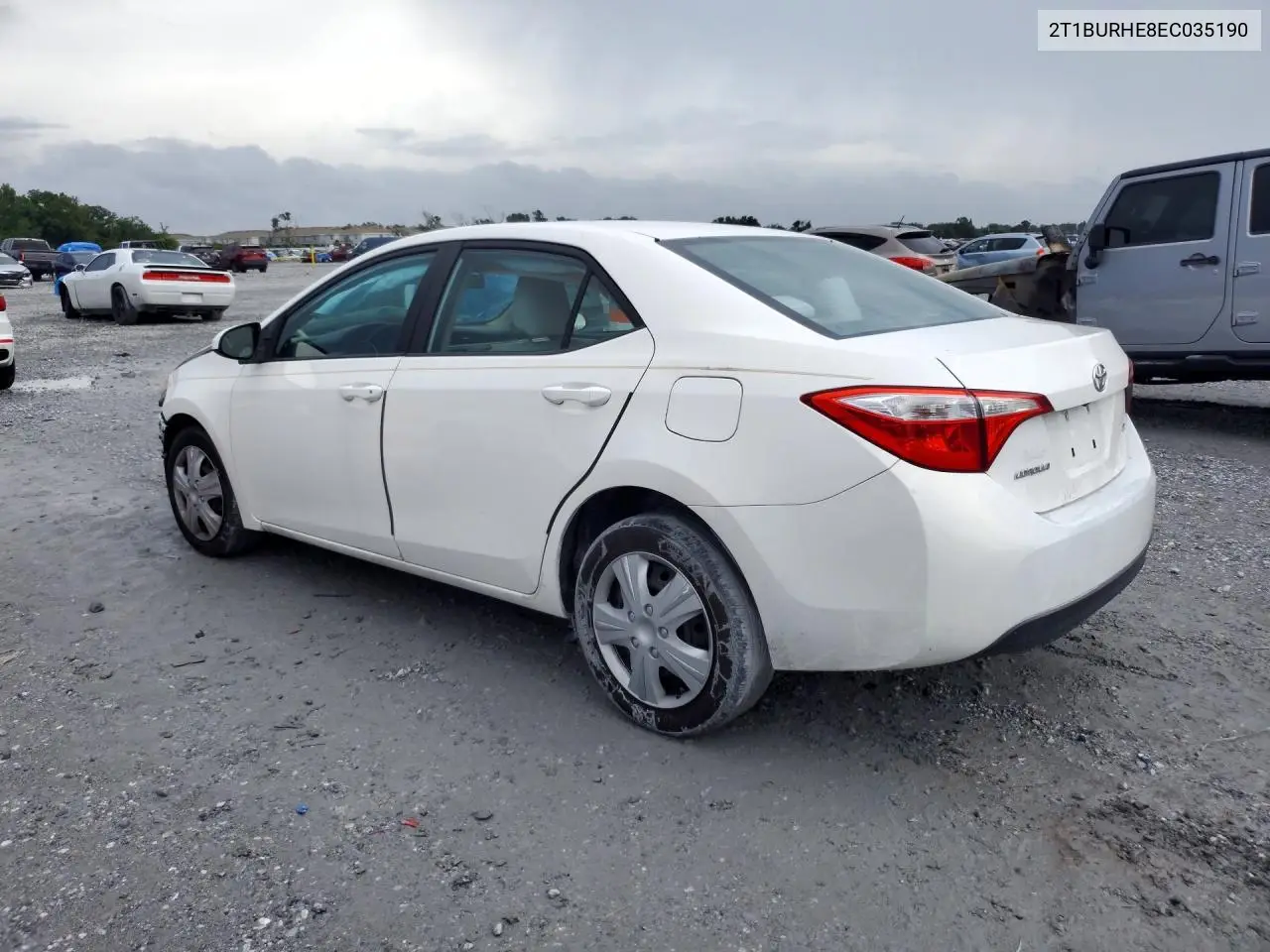 2014 TOYOTA COROLLA VIN 2T1BURHE8EC035190 — фото 2