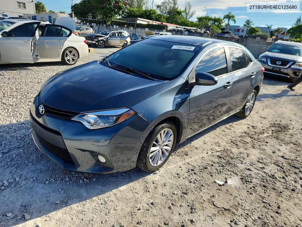 TOYOTA COROLLA 2014, VIN 2T1BURHE4EC125680