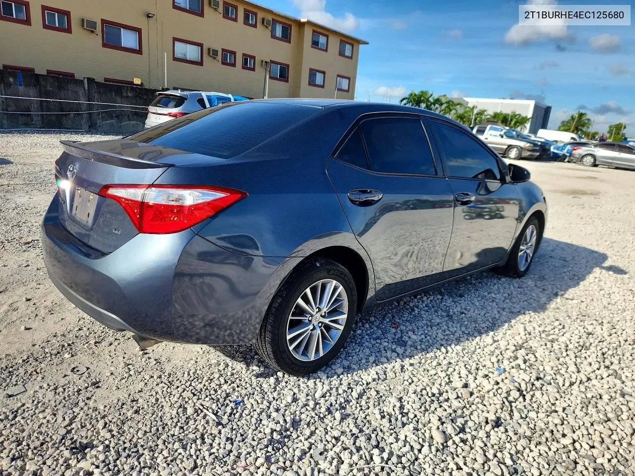 2014 TOYOTA COROLLA VIN 2T1BURHE4EC125680 — фото 3