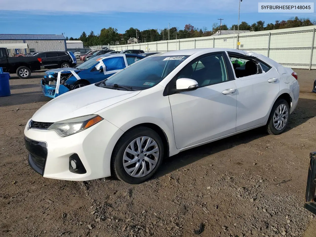 TOYOTA COROLLA 2014, VIN 5YFBURHE5EP148045