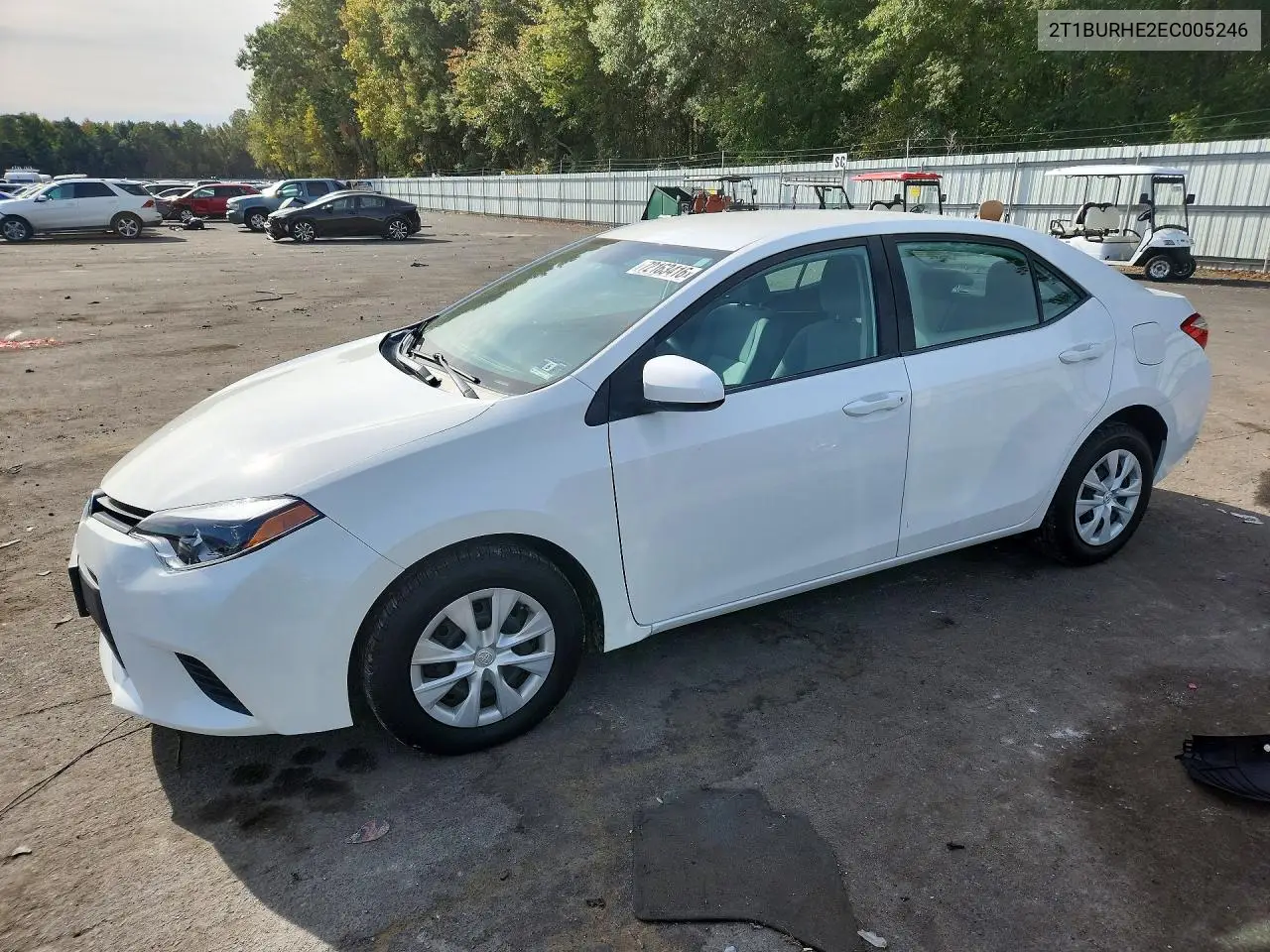 TOYOTA COROLLA 2014, VIN 2T1BURHE2EC005246