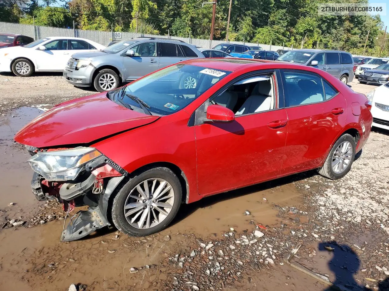 TOYOTA COROLLA 2014, VIN 2T1BURHE6EC085165