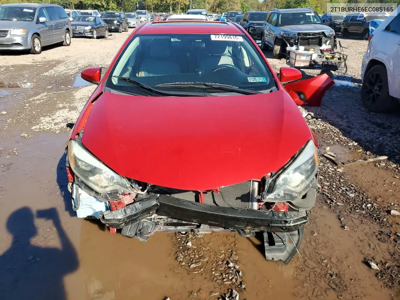 2014 TOYOTA COROLLA VIN 2T1BURHE6EC085165 — фото 5