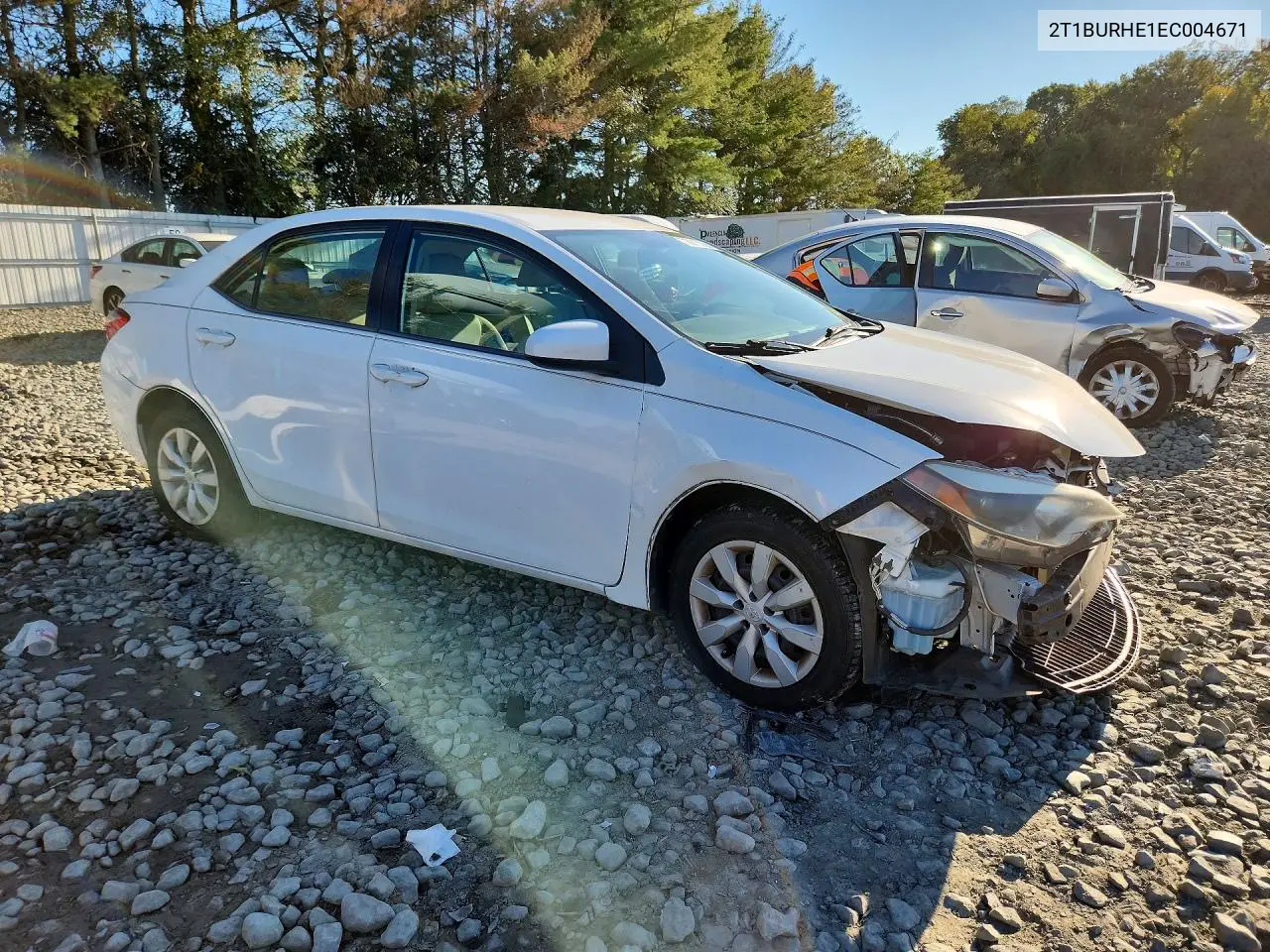 2014 TOYOTA COROLLA VIN 2T1BURHE1EC004671 — фото 4