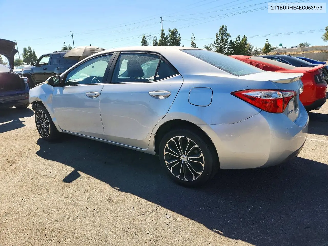 2014 TOYOTA COROLLA VIN 2T1BURHE4EC063973 — фото 2