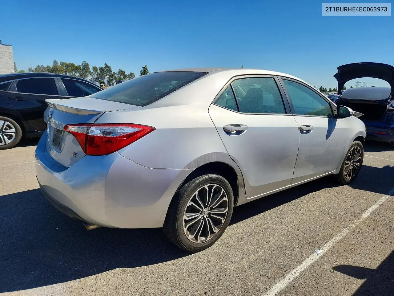 2014 TOYOTA COROLLA VIN 2T1BURHE4EC063973 — фото 3