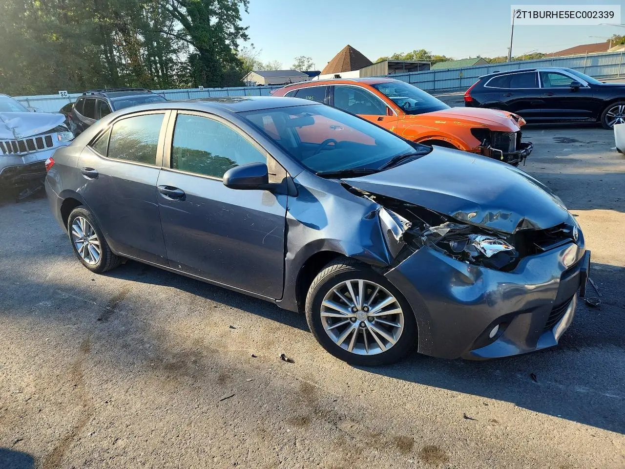 2014 TOYOTA COROLLA VIN 2T1BURHE5EC002339 — фото 4