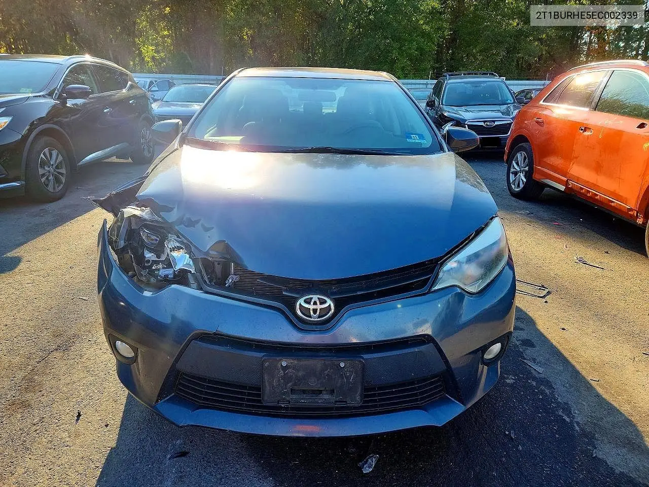 2014 TOYOTA COROLLA VIN 2T1BURHE5EC002339 — фото 5