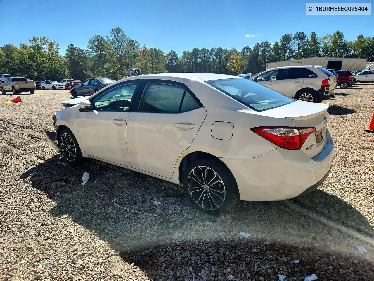 2014 TOYOTA COROLLA VIN 2T1BURHE6EC025404 — фото 2