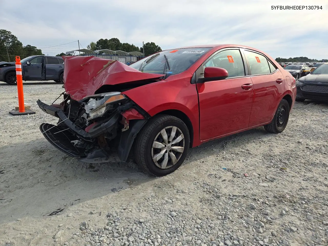 TOYOTA COROLLA 2014, VIN 5YFBURHE0EP130794
